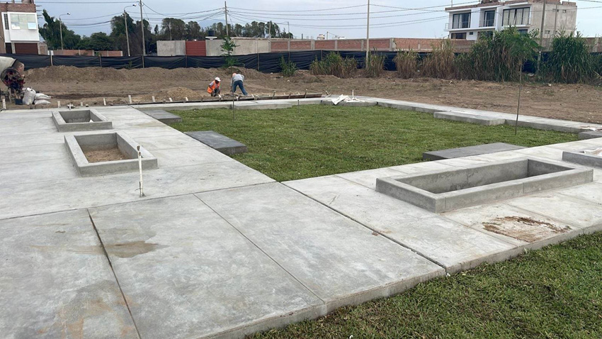 Construcción de parques, Asociación de Vivienda Las Esmeraldas de San Isidro